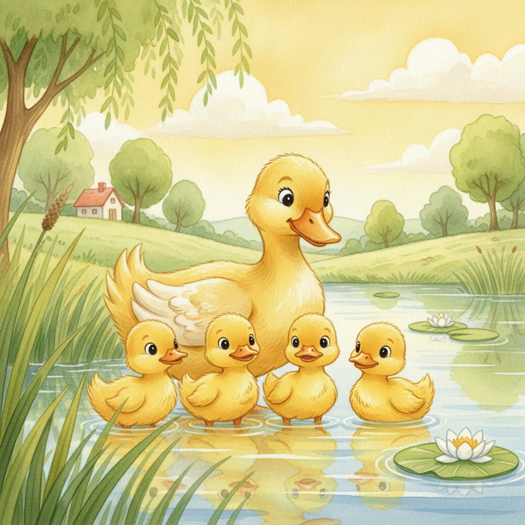 Ducklings Learn to Swim 표지