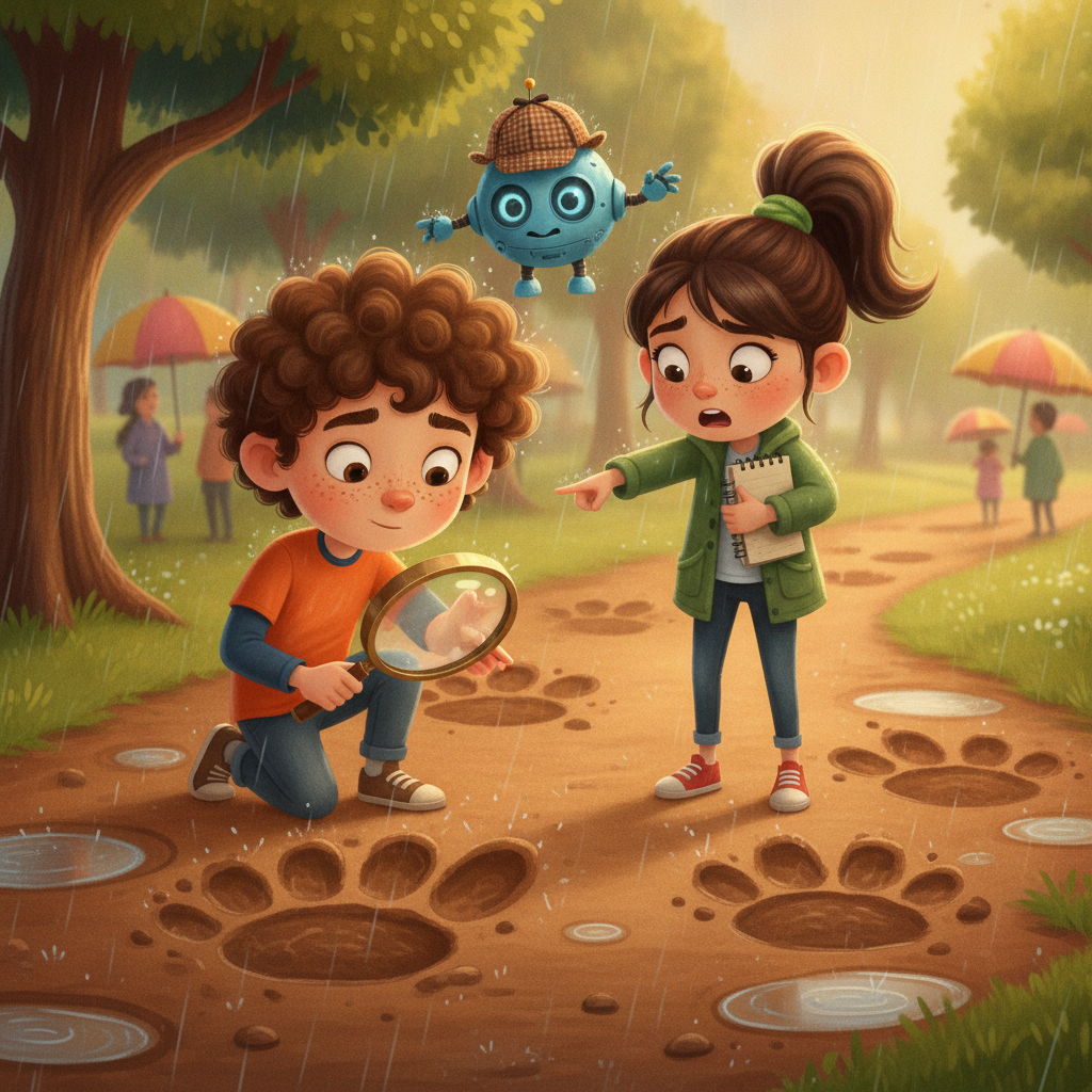 The Funny Footprints 표지