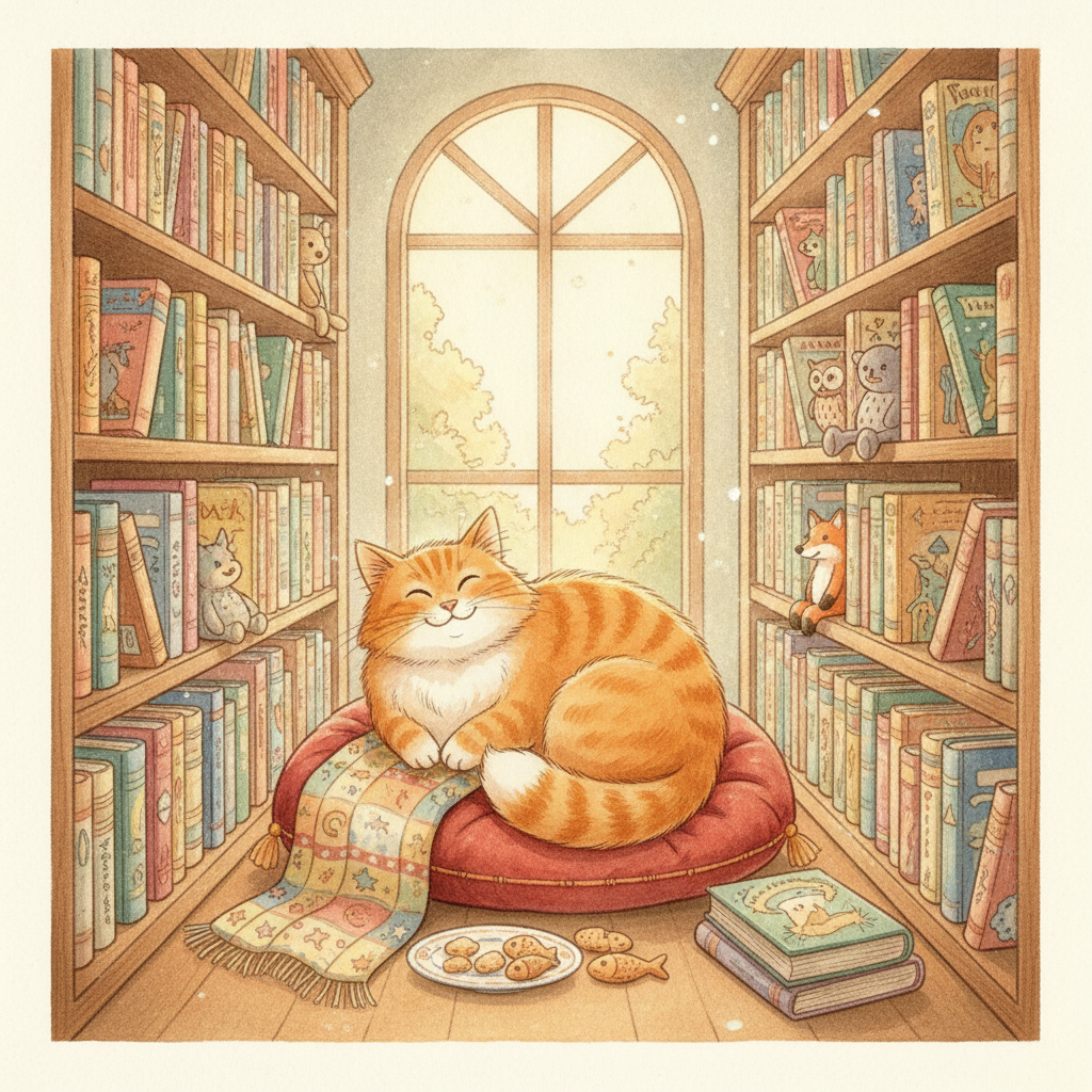 The Library Cat 표지