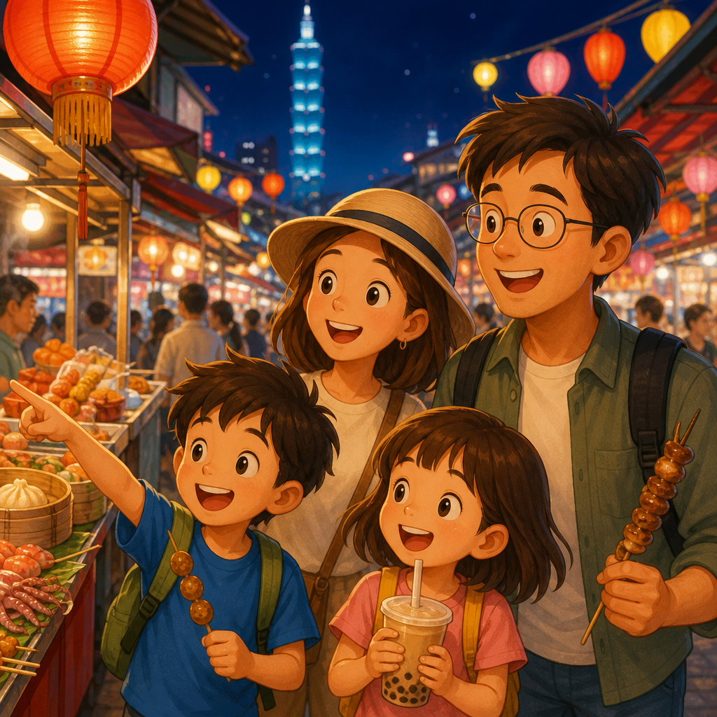 The Night Market in Taiwan 표지