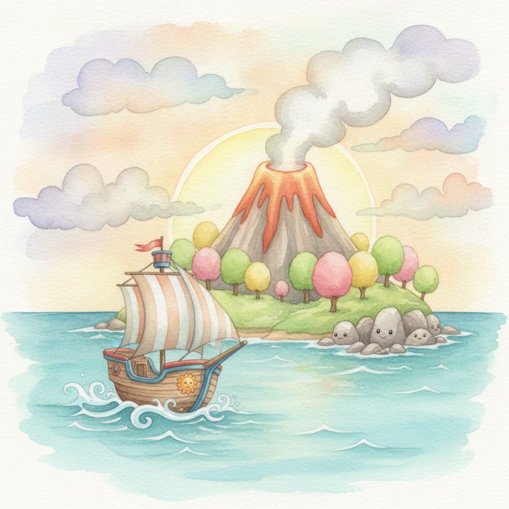 Explorer on Volcano Island 표지